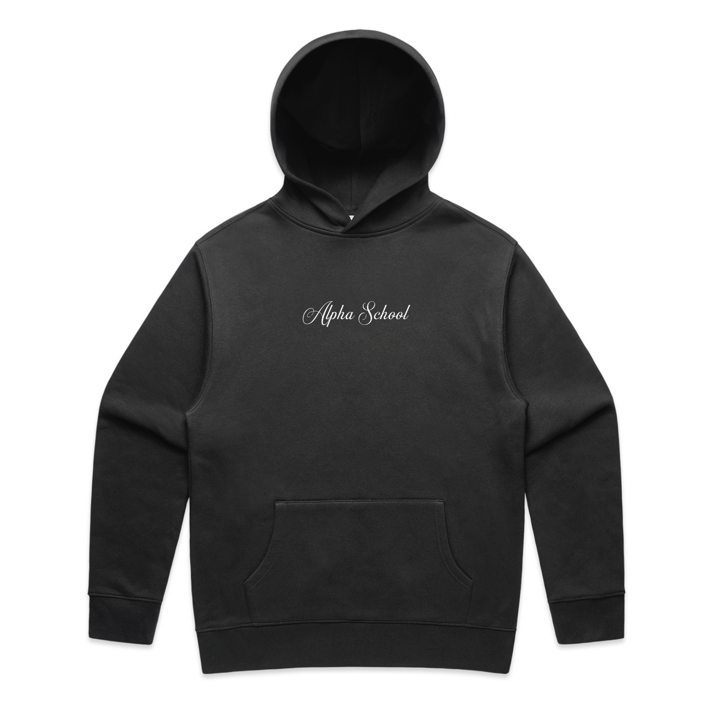 Faded Black Alpha School Hoodie