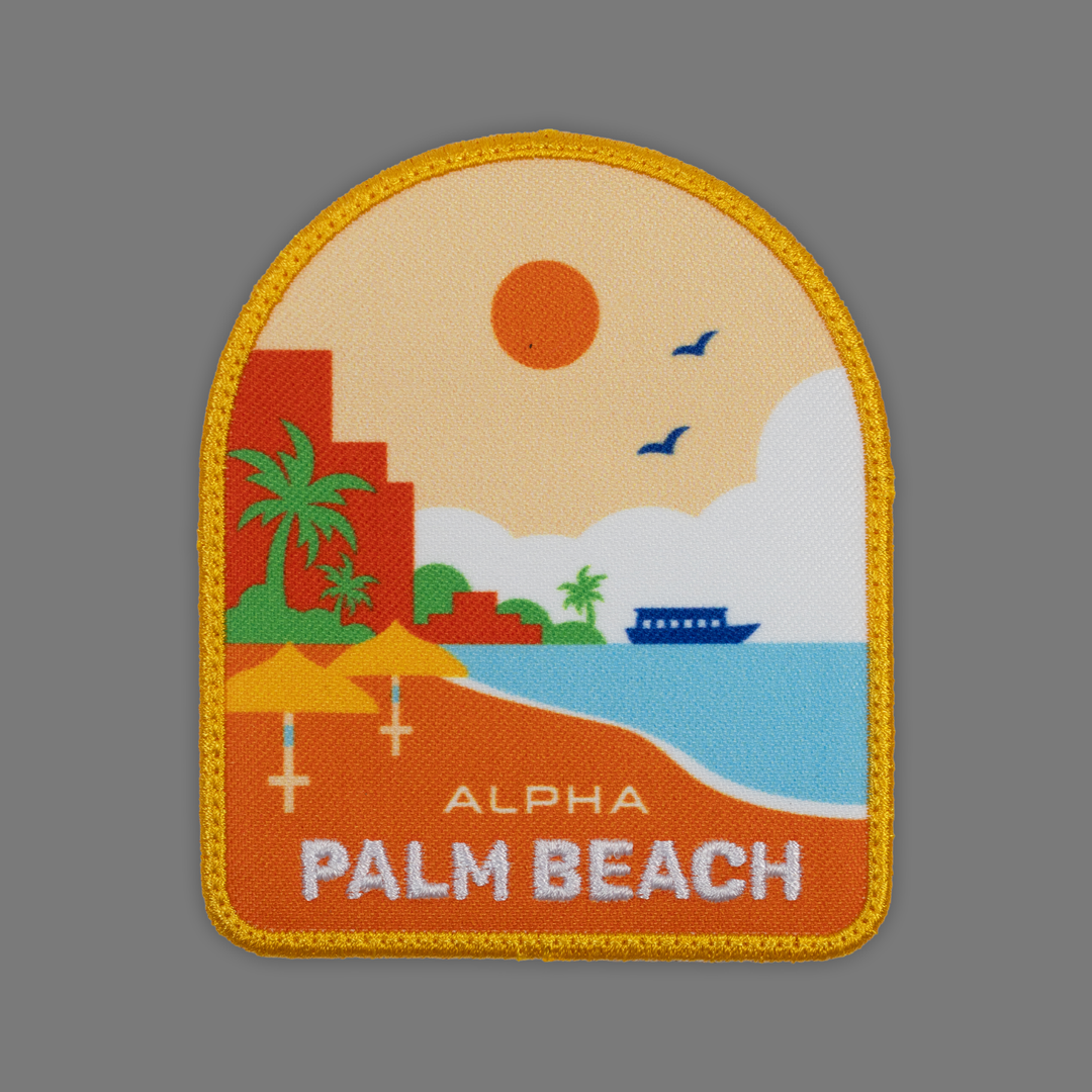 Palm Beach Embroidered Patch