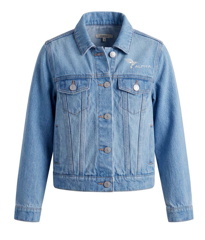 Girls 100% Organic Cotton Denim Jacket