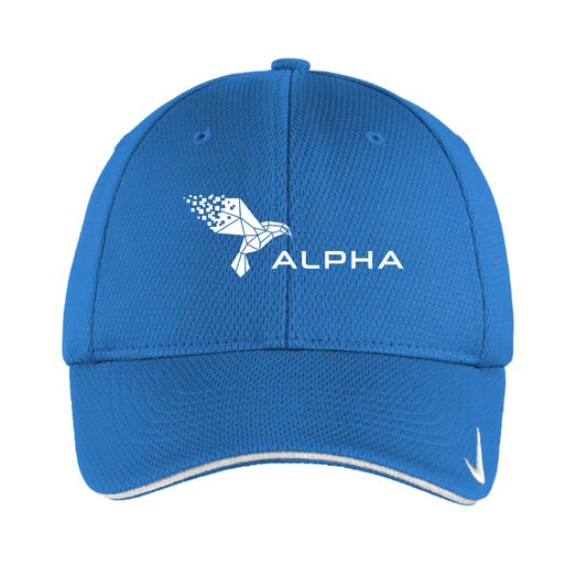 Light Blue Alpha Nike fitted cap