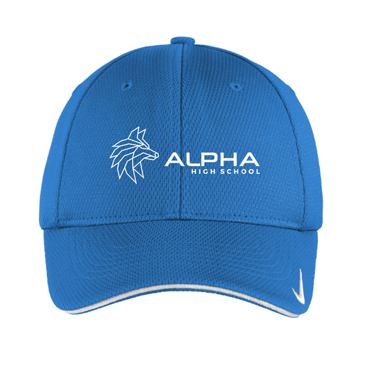 Light Blue Alpha Nike fitted cap