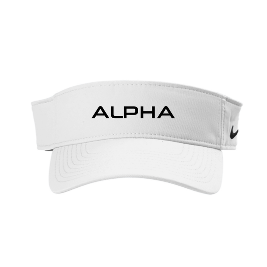 White Alpha Nike Visor