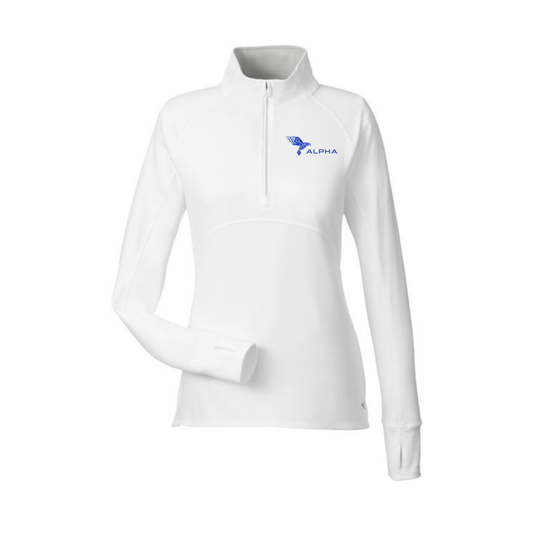 White Alpha Women's Puma Zip Pullover