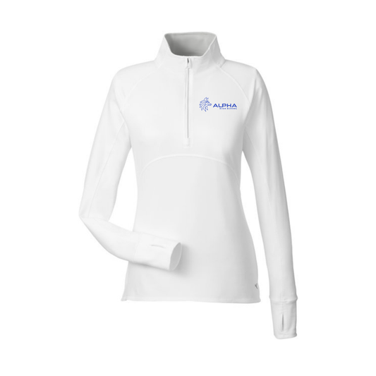 White Alpha Women's Puma Zip Pullover