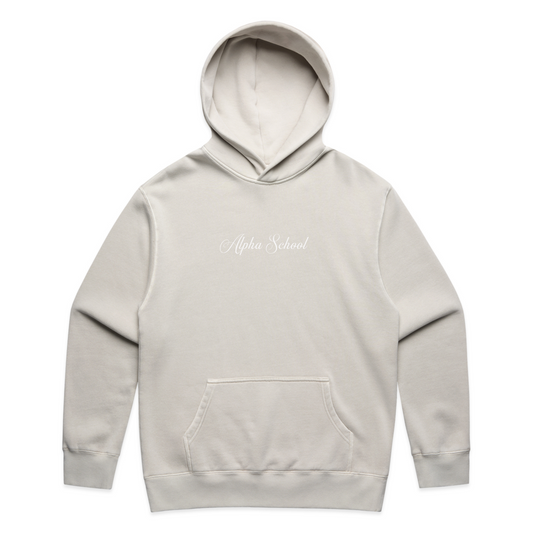 Cream Alpha School Hoodie