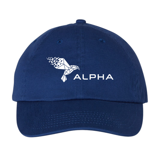 Blue Alpha Dad Hat