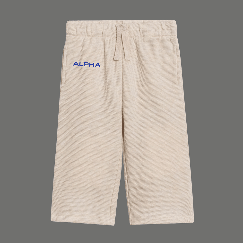 Photo of Clove Waffle Knit Straight Leg Pants