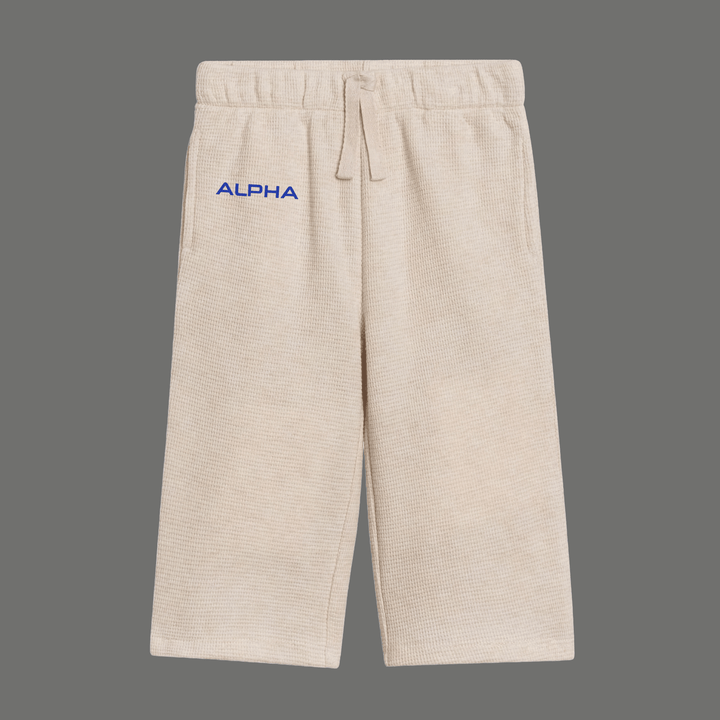 Photo of Clove Waffle Knit Straight Leg Pants