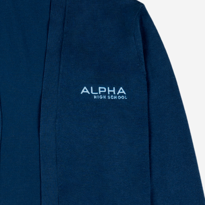 Women’s Alpha High School Cotton Stretch Long Cardigan Sweater