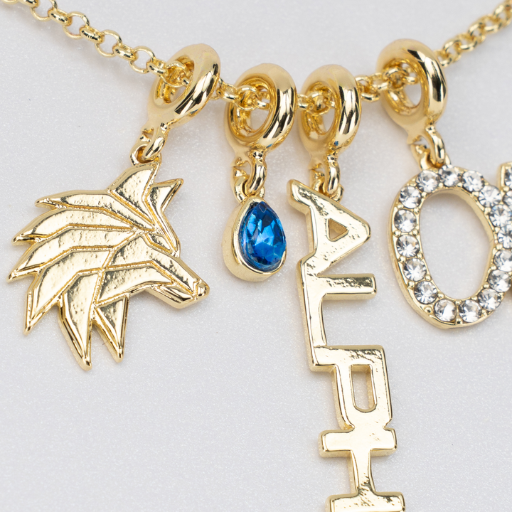 Cluster Charm Necklace with Alpha High Wolf