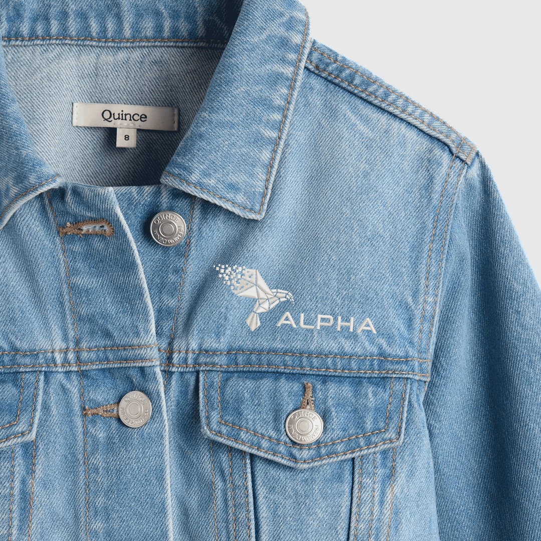 Girls 100% Organic Cotton Denim Jacket