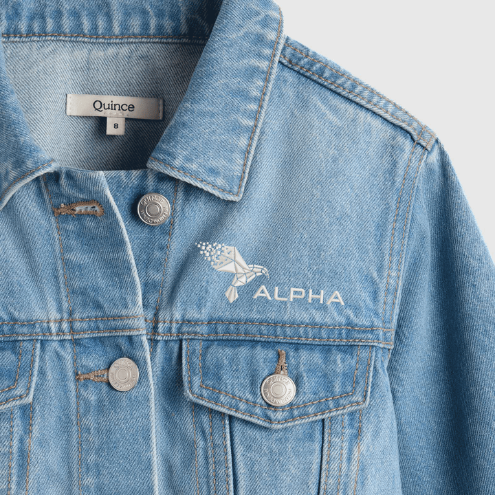 Girls 100% Organic Cotton Denim Jacket