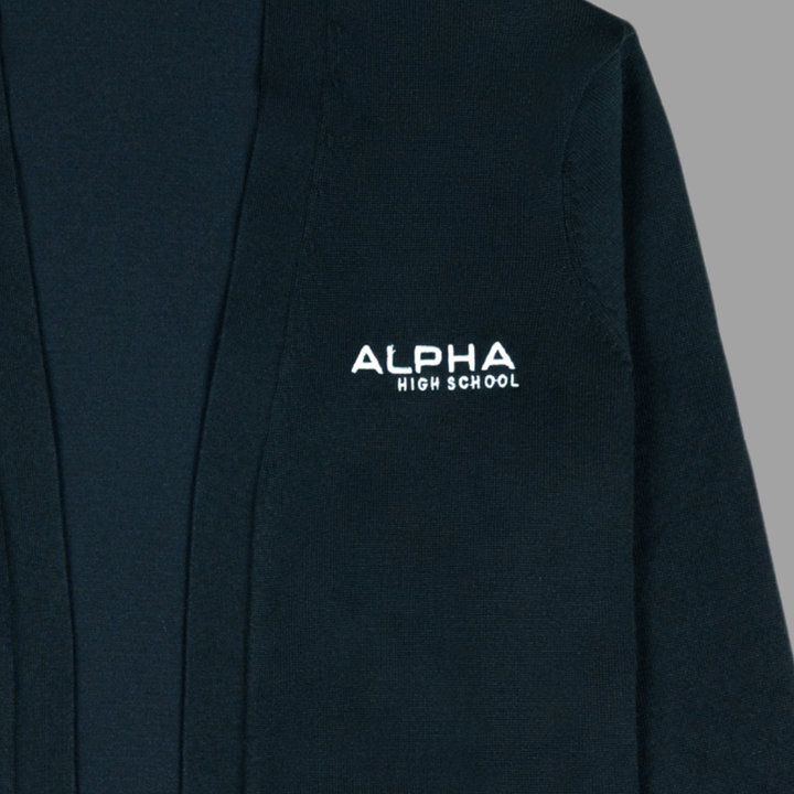 Women’s Alpha High School Cotton Stretch Long Cardigan Sweater