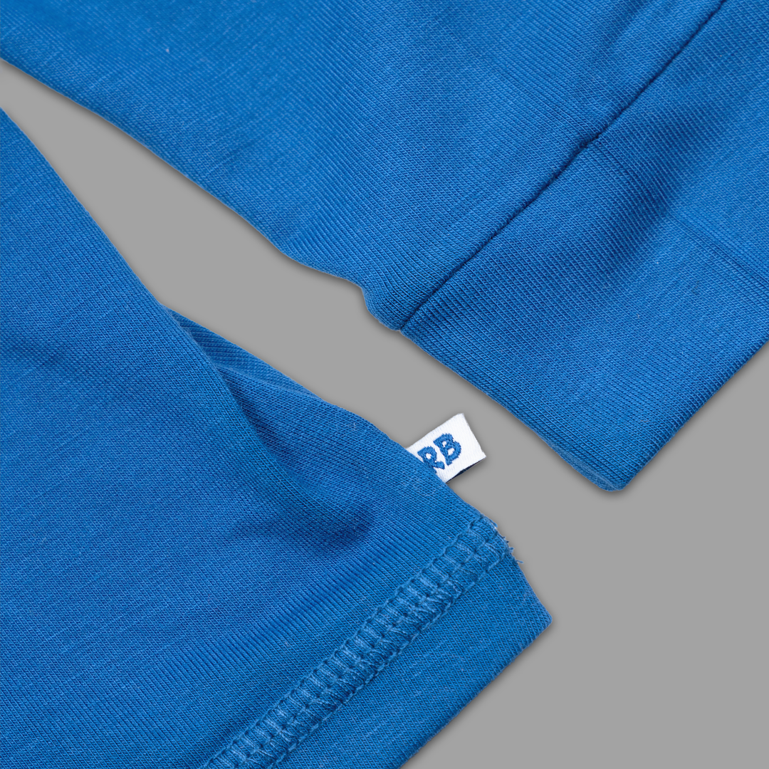 Kids Navy Sun Protective Hooded Shirt
