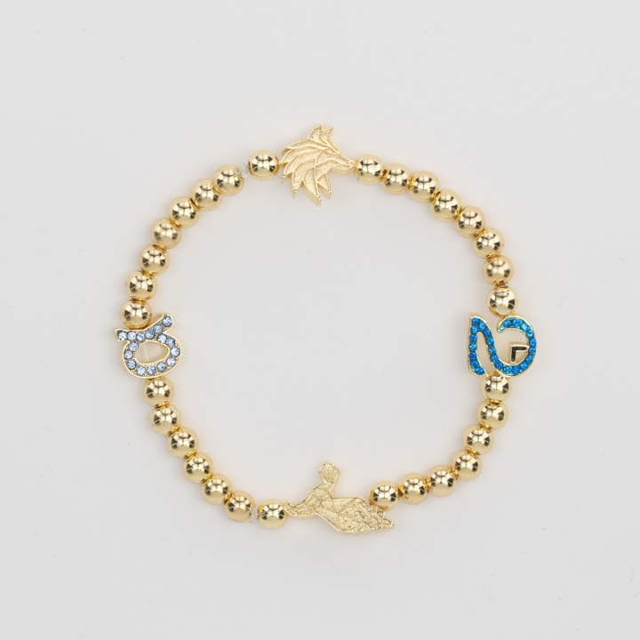 Pisa Charm Bracelet with Alpha Bird and Wolf