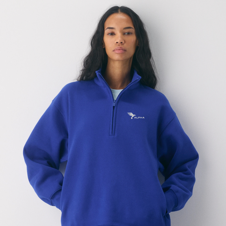 Cozy Sweatfleece Boyfriend 1/2 Zip