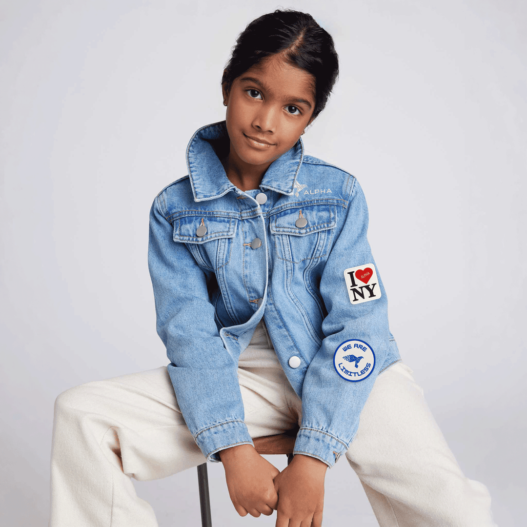 Photo of Girls 100% Organic Cotton Denim Jacket