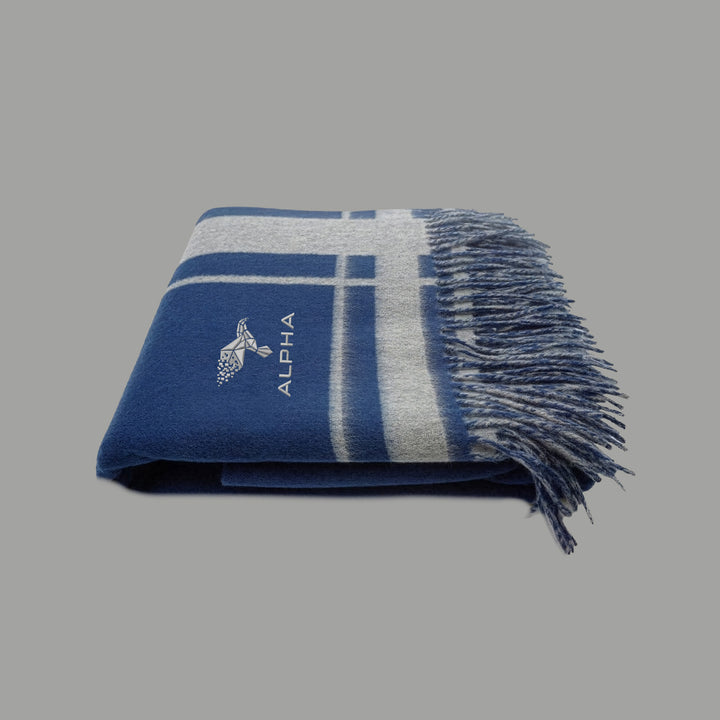 Alpha Wool Cashmere Double-Sided Home Throw
