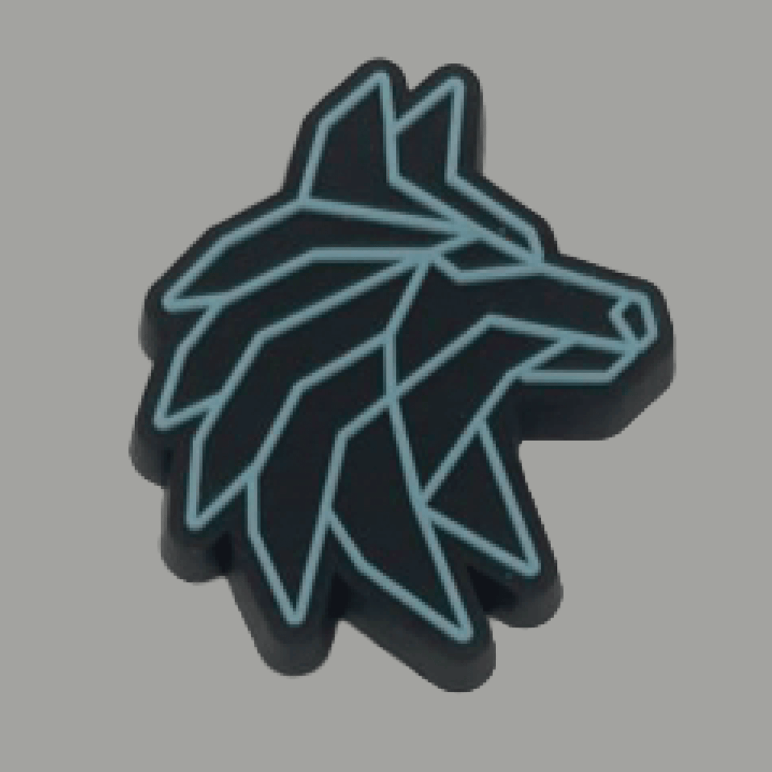 Photo of Alpha High Wolf Logo Jibbitz