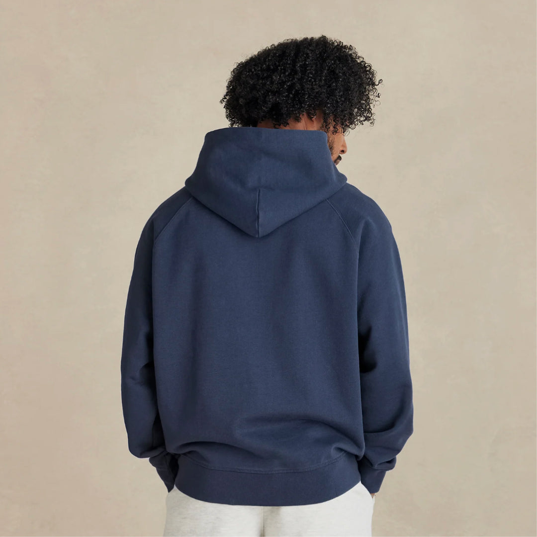 Ultra Heavyweight Organic French Terry Hoodie with Ella G. Patches (Unisex Fit)