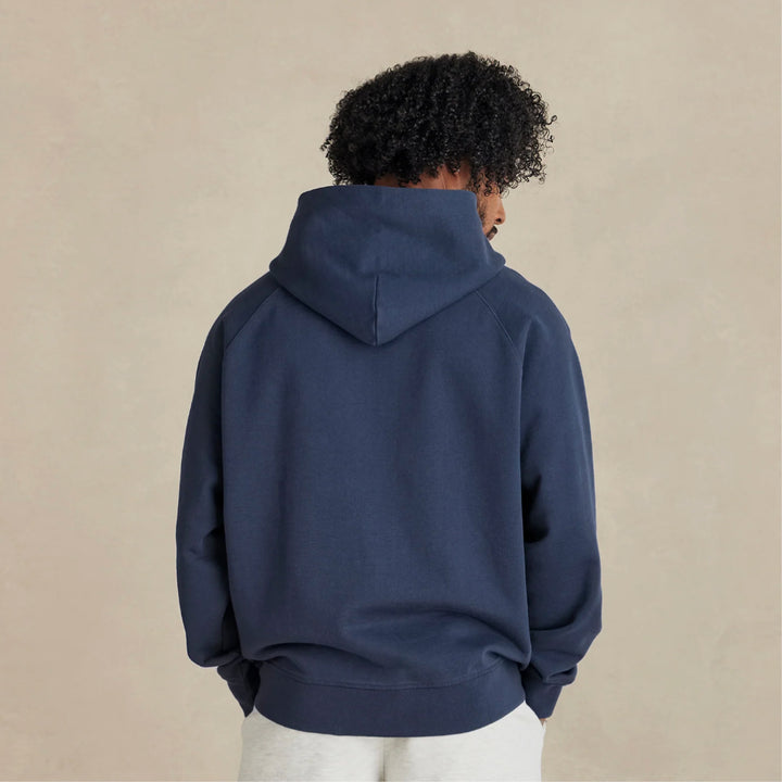 Ultra Heavyweight Organic French Terry Hoodie with Ella G. Patches (Unisex Fit)