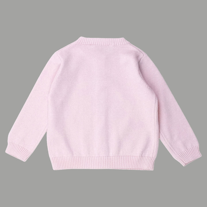 Girls Pointelle Cardigan Sweater