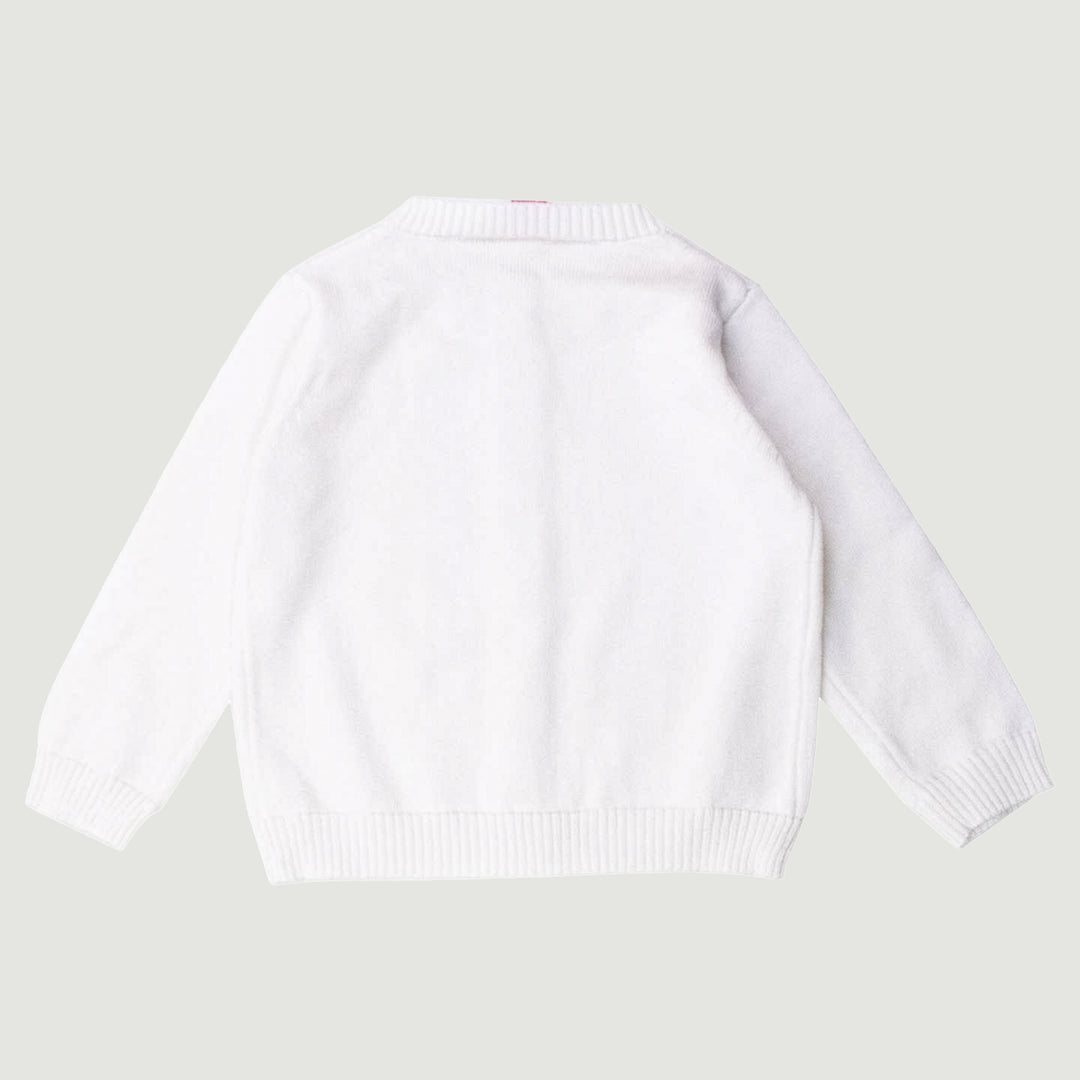 Girls Pointelle Cardigan Sweater