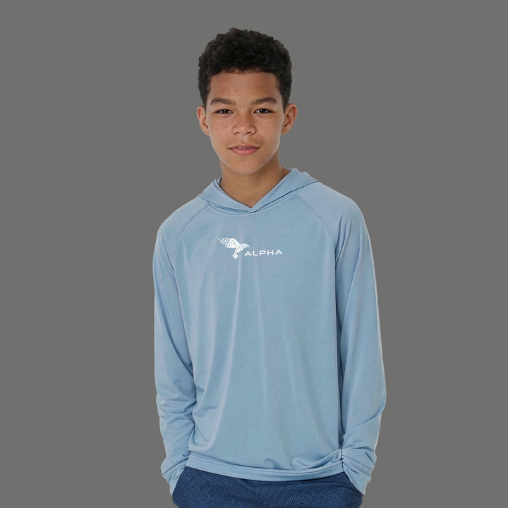 Youth Boys Hooded Sun Shirt