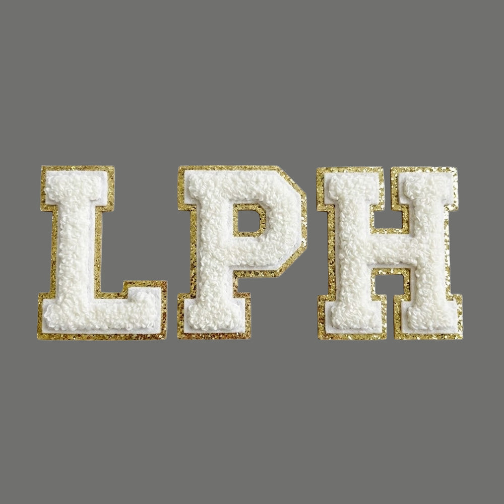 Photo of Chenille Letter Patch Self-Adhesive Varsity Letter