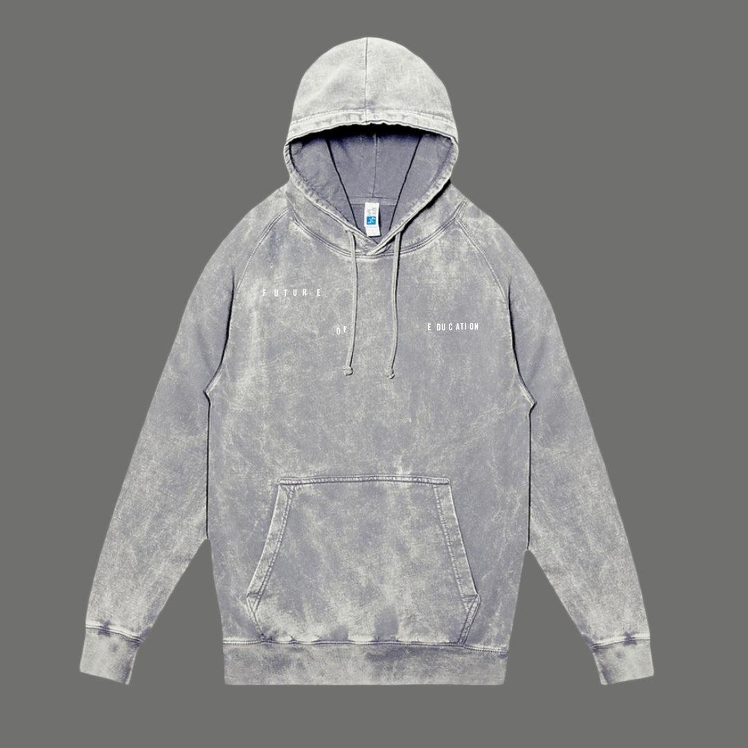 Photo of Screen Printed Acid Wash Hoodie