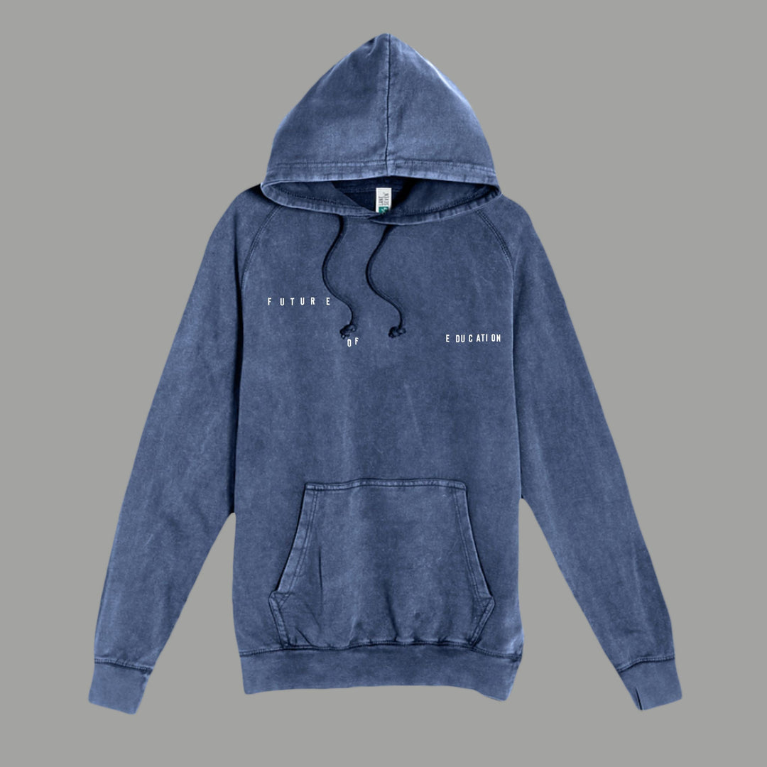 Photo of Screen Printed Acid Wash Hoodie