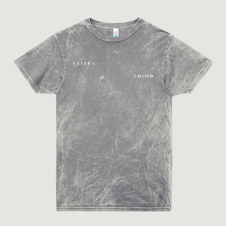 "Future of Education" Screen Printed Acid Wash T-shirt