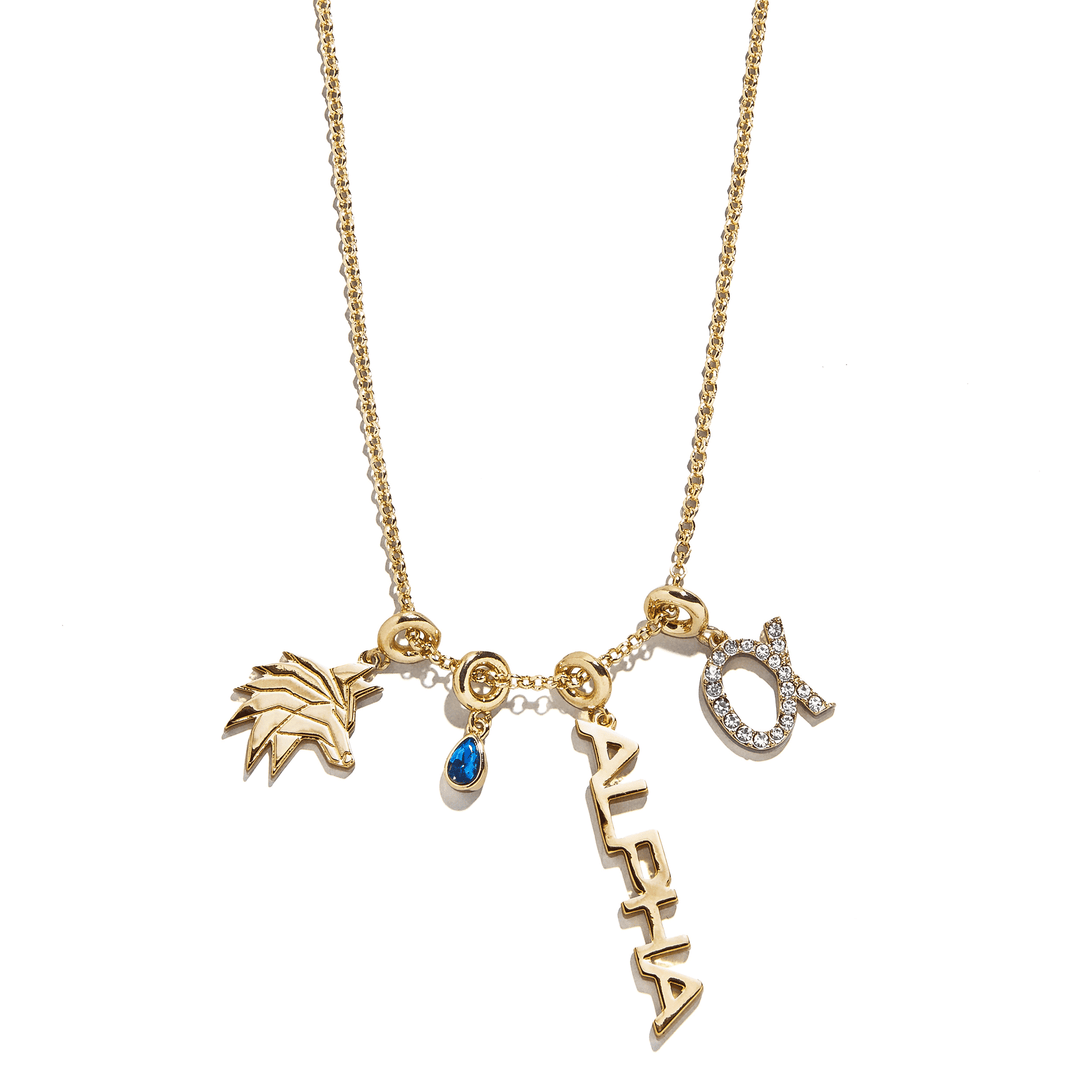 Cluster Charm Necklace with Alpha High Wolf