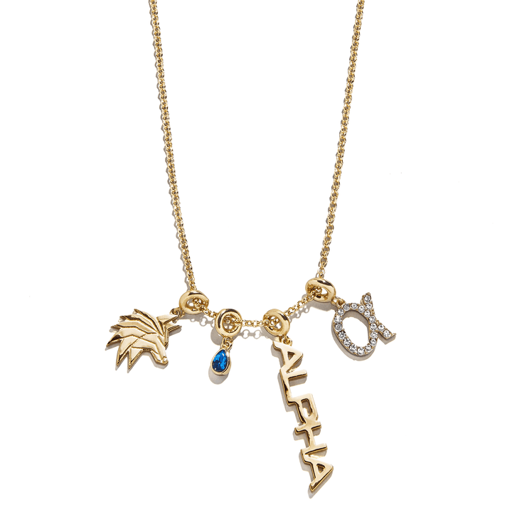 Cluster Charm Necklace with Alpha High Wolf