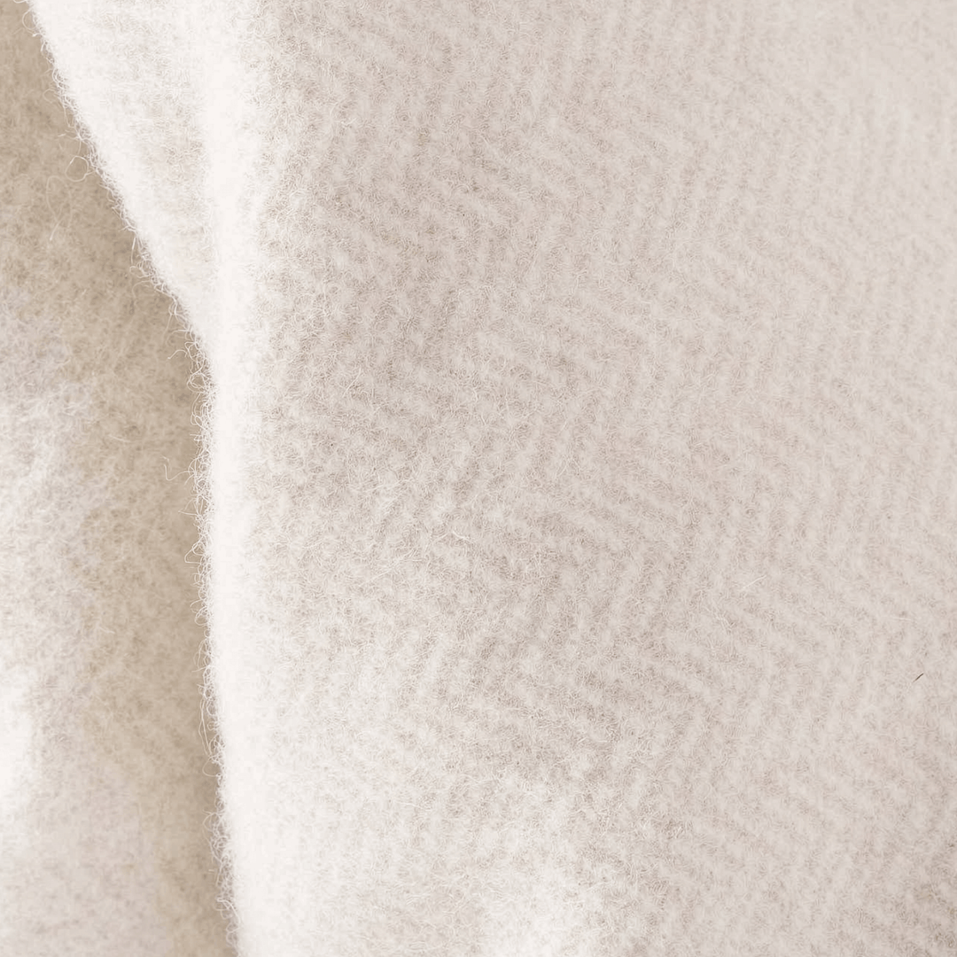 Alpha Herringbone Wool Cashmere Throw Blanket