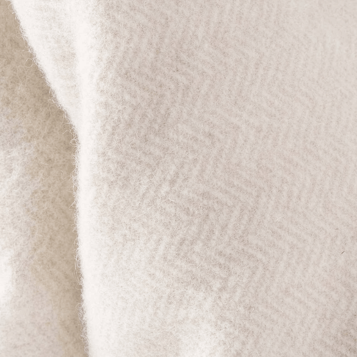 Alpha Herringbone Wool Cashmere Throw Blanket