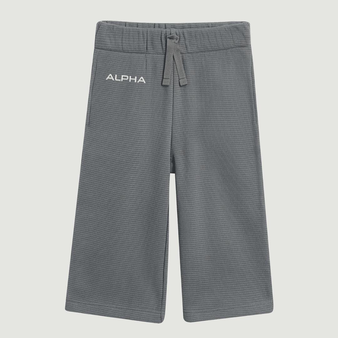 Clove Waffle Knit Straight Leg Pants