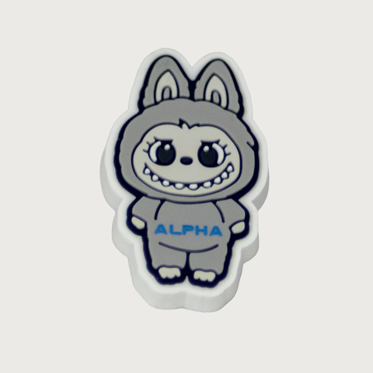 Photo of Alpha Grey Labubu Jibbitz