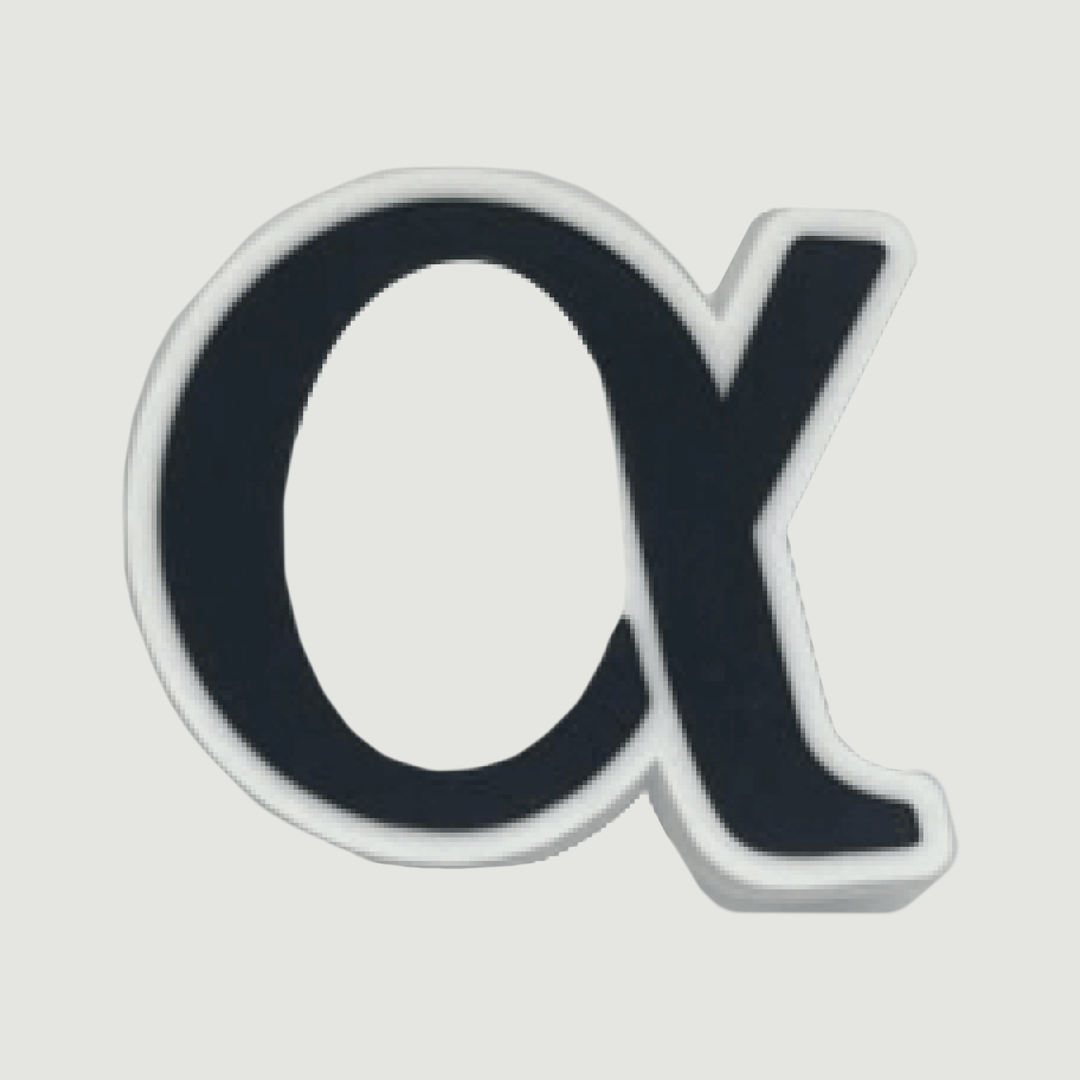 Photo of Greek Alpha Symbol Jibbitz