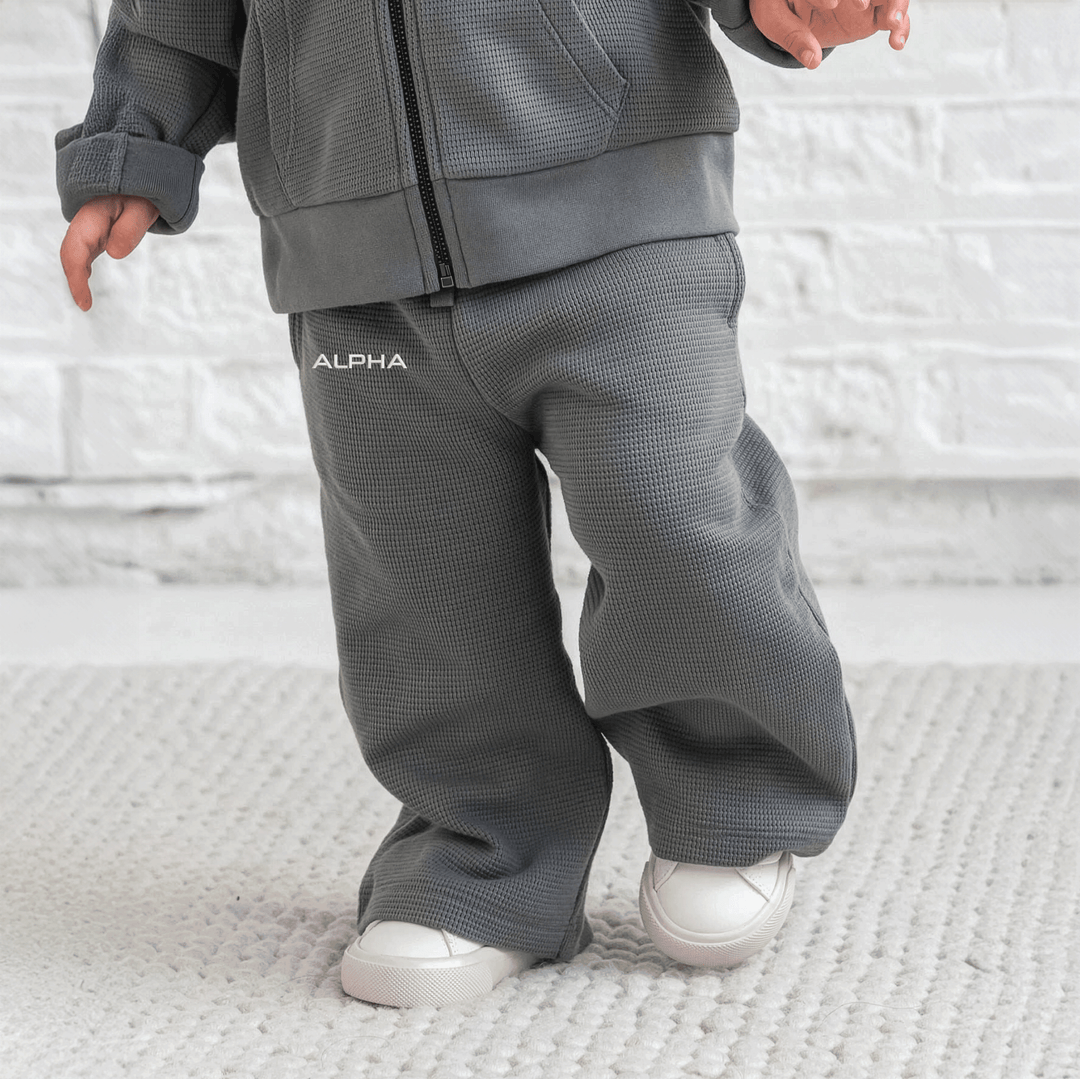 Photo of Clove Waffle Knit Straight Leg Pants