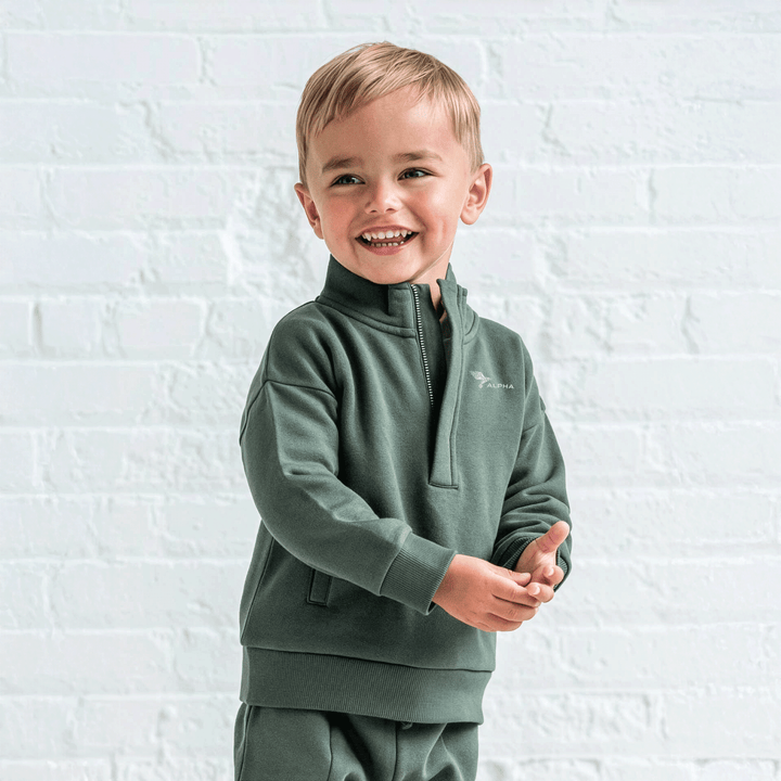 Photo of Eunan Fleece Half-zip Pullover Sweatshirt