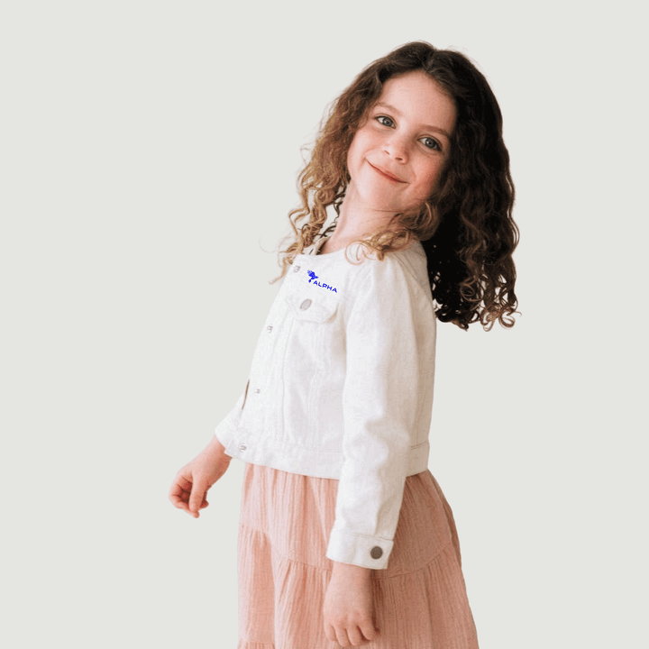 Girls' Cropped Denim Jacket