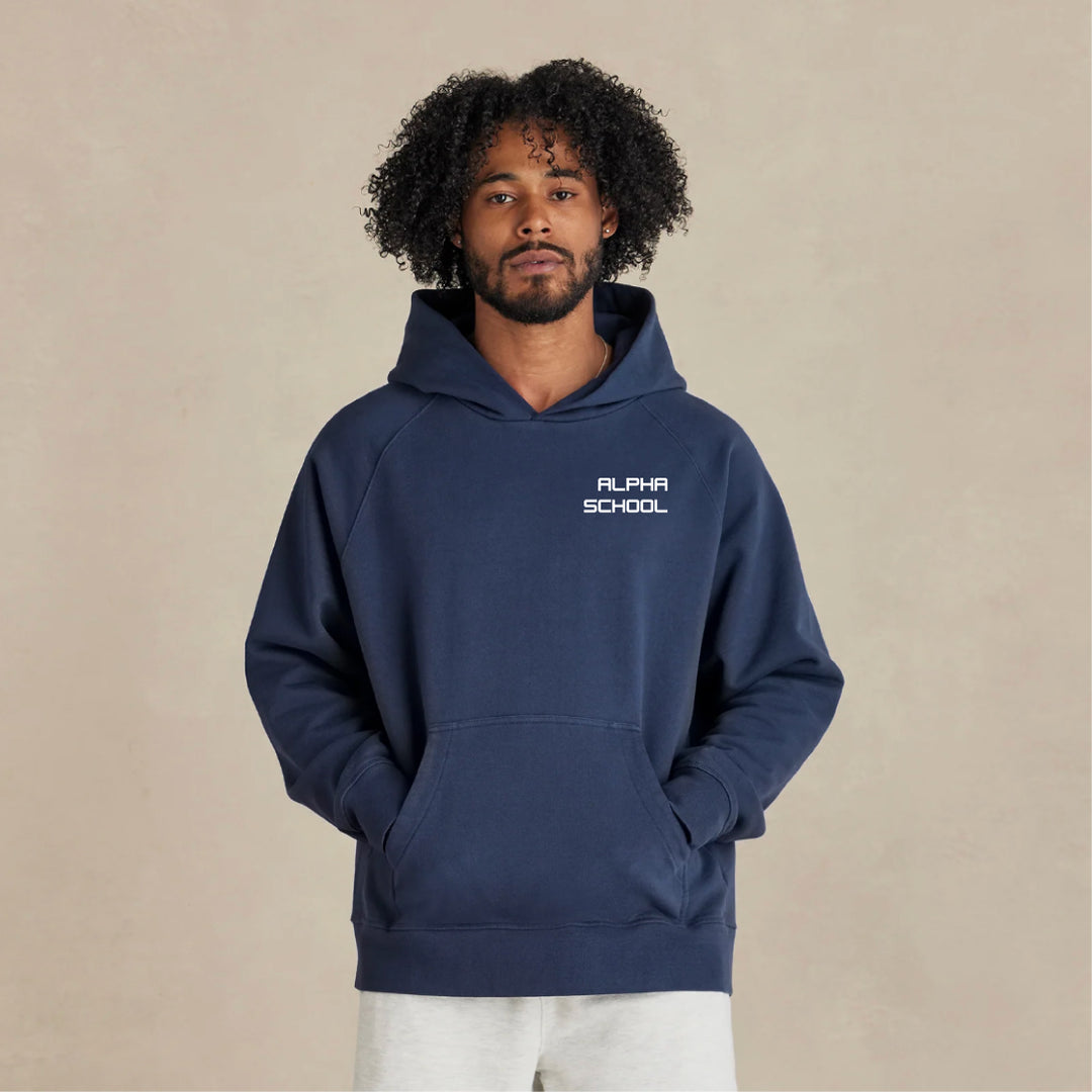 Ultra Heavyweight Organic French Terry Hoodie with Ella G. Patches (Unisex Fit)