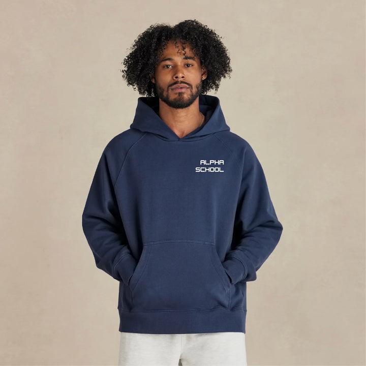 Ultra Heavyweight Organic French Terry Hoodie with Ella G. Patches (Unisex Fit)