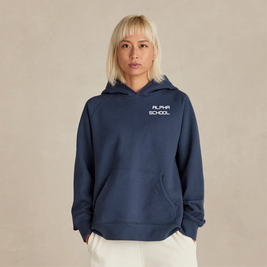 Ultra Heavyweight Organic French Terry Hoodie with Ella G. Patches (Unisex Fit)