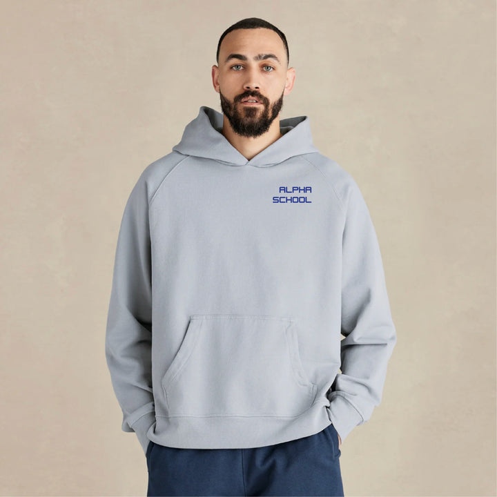 Ultra Heavyweight Organic French Terry Hoodie with Ella G. Patches (Unisex Fit)