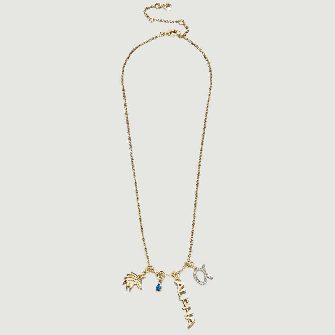 Cluster Charm Necklace with Alpha High Wolf
