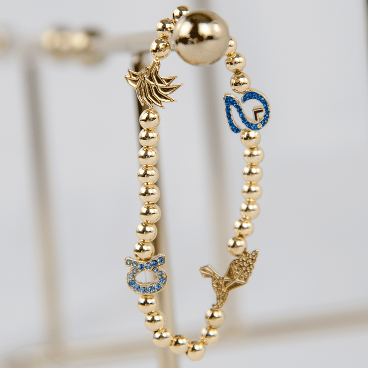 Pisa Charm Bracelet with Alpha Bird and Wolf
