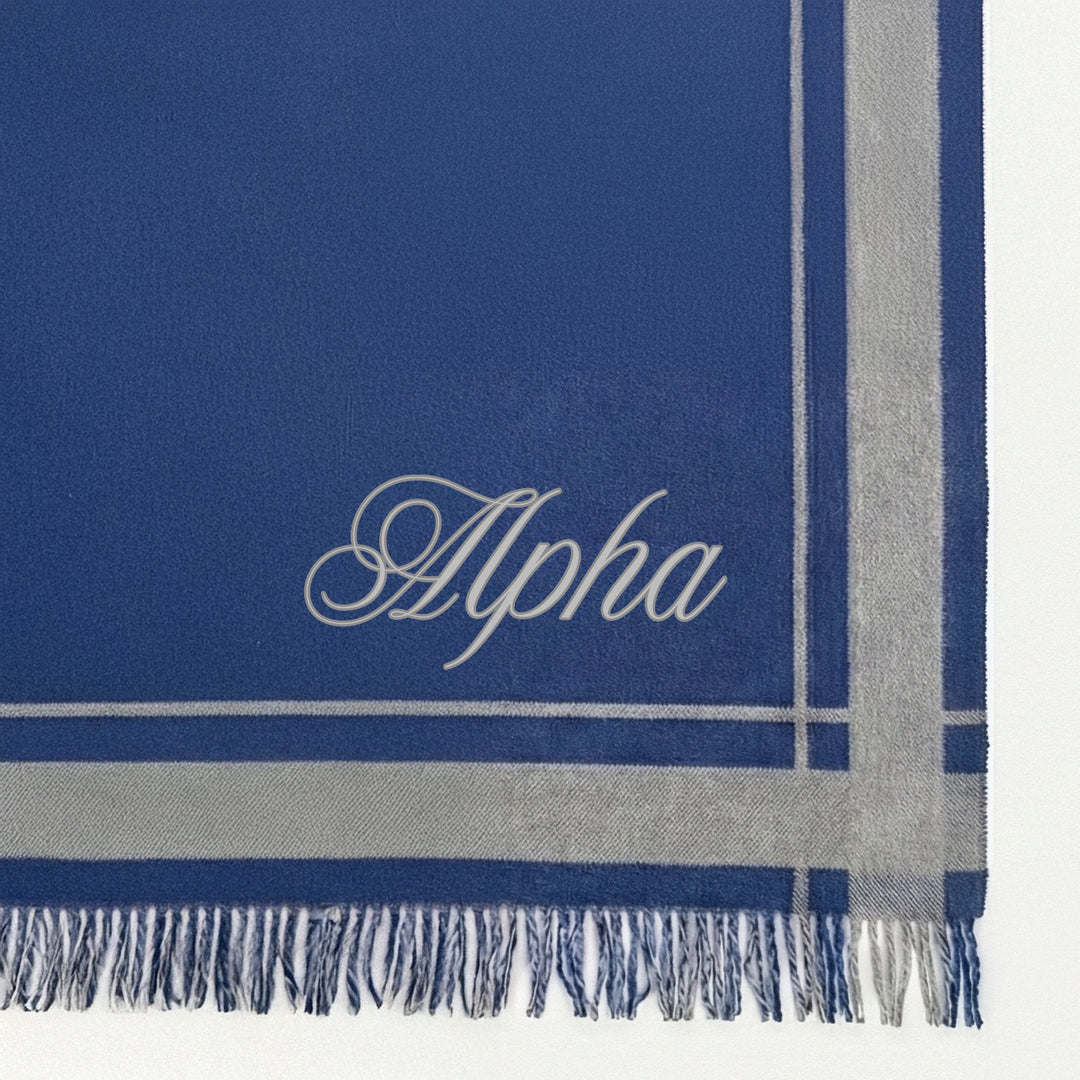 Alpha Wool Cashmere Double-Sided Home Throw
