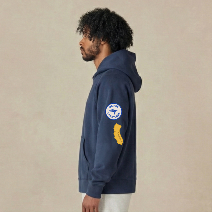 Ultra Heavyweight Organic French Terry Hoodie with Ella G. Patches (Unisex Fit)
